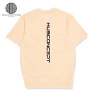 HUB CONCEPT STORE | UPRIGHT HUB 230GSM OVERSAIZ TEE (BEIGE/PINK)