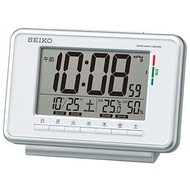 SEIKO SQ775W Alarm Clock Table clock Radio Digital Weekly Calendar Comfort Temperature Humidity Display White