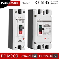 DC12V 24V 48V 60V 110V Circuit Breaker 100A 200A 300A 400A 600A Battery Protector B-type MCCB PV Car