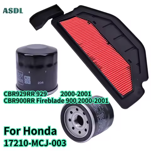 900cc Motorcycle Air Filter Oil Filter for Honda CBR900RR Fireblade CBR929RR CBR 900 929 2000-2001 1