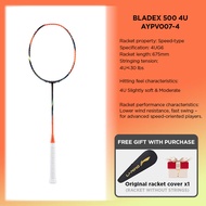 LI-NING BLADEX 500 (4U) Series Badminton Racquet – Speed-Oriented Advanced Single Racquet, Carbon Fi