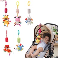 MAURICE Stroller Rattle Kids Room Decorations Animal Shape Cartoon Mobiles Bed Hanging Pendant Plush Doll Stroller Hanging Teether Hanging Windbell