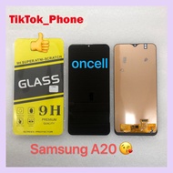 ชุดหน้าจอ Samsung A20 nocell แถมฟิล์ม