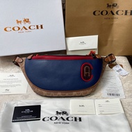 Waistbag Coach Leather / Tas Coach Tas Selempang Pria Tas Pinggang Kulit