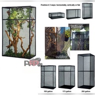 Exo Terra Flexarium Full Screen Terrarium (175Gal/260Gal) High Ventilation Mesh Reptile Enclosure Ch