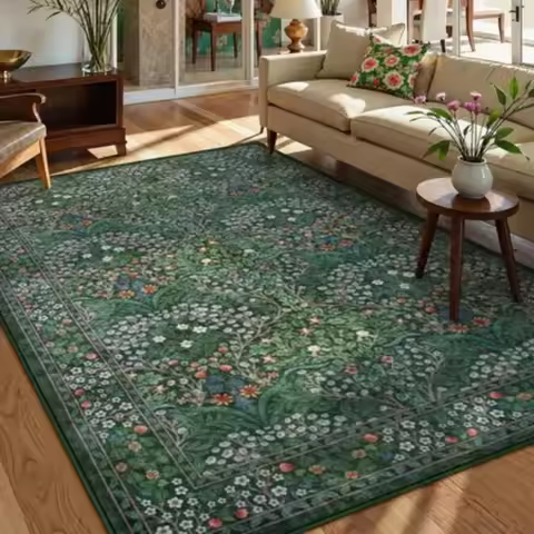 Insect Print Washable Area Rugs 5x7 Soft Rugs for Living Room Ultra-Thin Non-Shedding Modern Bedroom