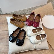 HQ soft leather bow doll shoes for babies