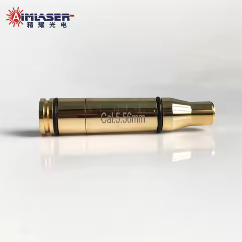 Rifle 5.56mm 223Rem Laser Bore Sighter Gold Plated AR15 HK416 Iron Sight Scope Optics Zeroing Calibr