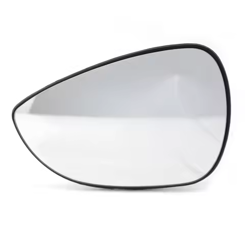 For Ford Fiesta 2009-2014 Left Side Heated Door Clear Mirror Glass with Plate