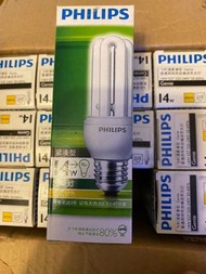 Philips 飛利浦 大頭 白燈 14W 燈膽一盒12個