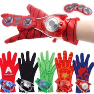 Spiderman Transmitter Glove Captain America Hulk Optimus Prime Iron Man Card Toy