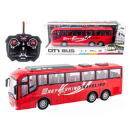 1/30 RC Bus with Lights - 27Mhz Electric Tour Bus Ideal Gift for Boys