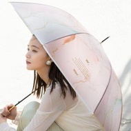 Wpc. - 【PT-063-001】粉紅色 - 水墨藝術塑料長雨傘/雨遮 (4537988023432)
