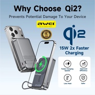 [3C Certified] Awei MagX 10000mAh Qi2 Magnetic Wireless Powerbank CCC 35W PD 15W Wireless Fast Charg