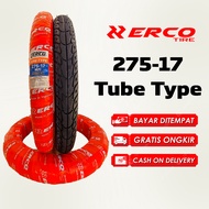 ERCO TIRE Ban Luar Motor Ring 17 NonTubeless Belakang 275-17 ERCO Tube Type Motif Keset Supra Grand