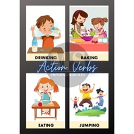 Laminated Flashcards (Action Verbs)