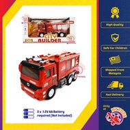 Fire Fighter 20cm Truck Radio Remote Control Battery Operated Vehicle RC Car Toys For Boys Permainan Kawalan Jauh MYTOYS