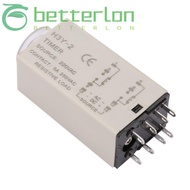 BETTER-LONTIME Delay Timer Relay, 10s 8Pin Time Relay, Delay Control H3Y-2 AC 220V H3Y-2 Timer Relay