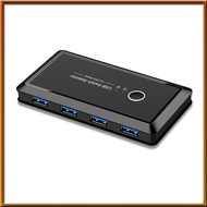 [chasoedivine.] Computer Switcher Computer Share Printer USB3.0 Share 4 Out 2 in Switch Convenient A