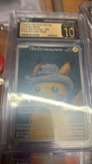 Ptcg cgc p10 梵高比卡超 Pikachu with Grey Felt Hat - Pokémon x Van Gogh psa