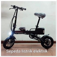 khusus gosend sepeda lipat listrik dan manual elektrik 12inch DJG ORI