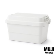 มูจิ กล่องเก็บของที่ทนทาน L (รุ่นใหม่ 50L) - MUJI PP Sturdy Storage Box /L (New Ed. 50L : W60 x D39 
