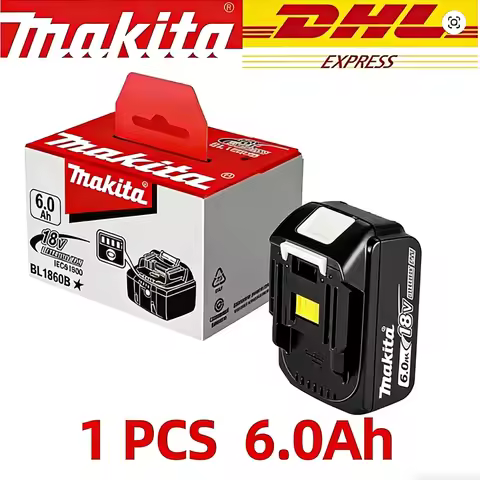 6.0Ah genuine Makita 18V 6.0Ah battery, Makita DTW700 DHW180 DGH181 DTD173 DAS180 DDF487 DTW285 TW00