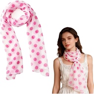 CozofLuv 71 Inches Long Polka Dot Scarf 50s Costumes For Girls/Women 50s Scarf