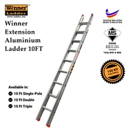 Winner Ladder Extension Ladder 10 ft 10/10x10/10x10x10 Tangga Slide Heavy Duty 150 KG Duty RatinG