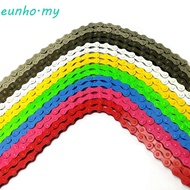 EUNHO Bicycle Chains Ultralight Cycling Equipment Single Speed Track Blike for BMX Colorful 94 Links