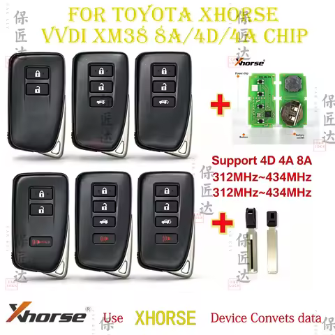 Xhorse Smart Key VVDI XM38 for LEXUS Style Xhorse Universal 8A/4D/4A Remote with Key Shell Global/GL