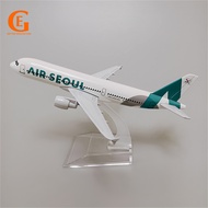 Korea Air Seoul A320 Aircraft Model Airbus 320 Die-cast Metal Passenger Plane Airplane Model