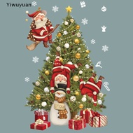  New Christmas Decoration Window Stickers Santa Gifts Merry Christmas Mirror Sticker Xmas Tree Window Glass Sticker New Year On Sale