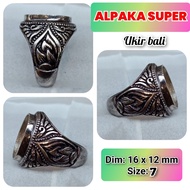 Super alpaca burnt alpaca agate ring.27