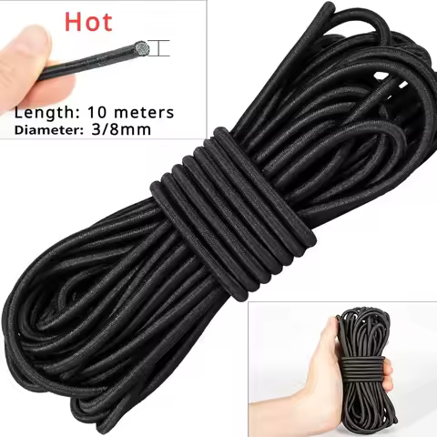 Round Elastic Belt Home Art Rubber Belt DIY Sewing 3mm/4mm/5mm/6mm/8mm Bungee Jumping Elastics Rope 