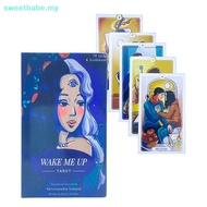 SWEETBABE 12*7CM Wake Me Up  Card Prophecy Divination Deck Family Party Board Game Beginners Cards F