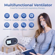BiPAP/CPAP Machine for Sleep  7 Modes Humidifier Ramp Ultra-Quiet (<30dB) w/Mask & Travel Bag