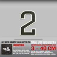 NUMBER 2 BS-31 PATCH EMBROIDERY LOGO/ EMBLEM