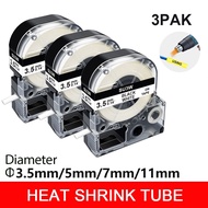 3.5/5/7/11 Mm.heat Shrink Tube Label SU5S SU11S SU5Y SU11Y SU3Y SU3W For Epson LabelWorks LW-300 LW-