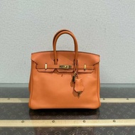✨HERMES 金扣 Birkin25手提包 25*18*13  98新配件塵袋