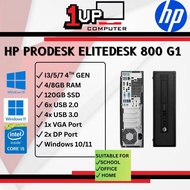 USED DESKTOP PC HP ELITEDESK PRODESK  OFFICE SCHOOL PC  INTEL 4TH GEN CORE I3 I5 I7 SFF UNIT WINDOWS