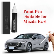 Touch Up Paint Pen Suitable for Mazda Ez-6 Paint Pen Pearlescent White Crystal Soul Red Special EZ6 