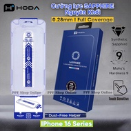[17ProMax] Solid Hoda Sapphire tempered glass with adhesive frame for IPhone 17 Pro Max, 17 Pro, 16 