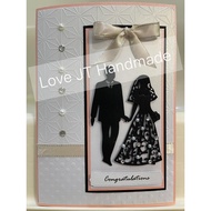 Closest to A5 Size Handmade Card Greeting Card Wishes Card Wedding Congratulations Card