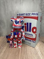 (日版）預訂 BEARBRICK ANDY WARHOL ”Brillo“ 100％ &amp; 400％ 1000% be@rbrick