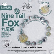 【OwniCrystos】Fluorite Nine-tail Fox Season Phantom Quartz Natural crystal bracelet