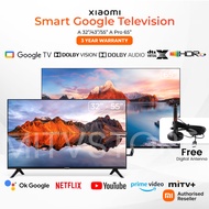 Xiaomi A/A Pro 32"/43"/55"/65" Smart Google TV with Google Playstore Netflix Youtube Built in MITV+