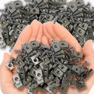 20PCS Metal U-Type Clip - Self Tapping Screw Fasteners - Anti-Rust Buckle Screw Base - Automotive An
