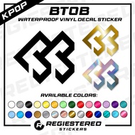 KPOP BTOB Logo Vinyl Decal Sticker Waterproof Helmet Motorcycle Bike Car Phone