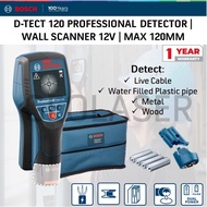 Bosch D-TECT 120 Professional Cordless Wall Scanner Detector (SOLO) Metal Detector D TECT 120 / DTEC